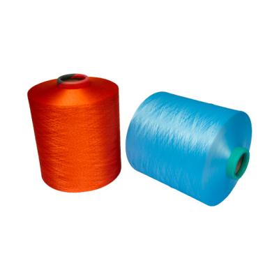 China Sustainable Dope Dyed Color 75D 100D 150D 300D DTY Polyester Textured Yarn for sale