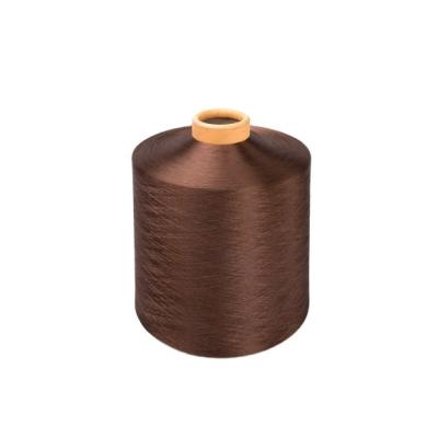 China China Sustainable Dope Dyed Textured Polyester Yarn DTY 15048 For Knitting for sale