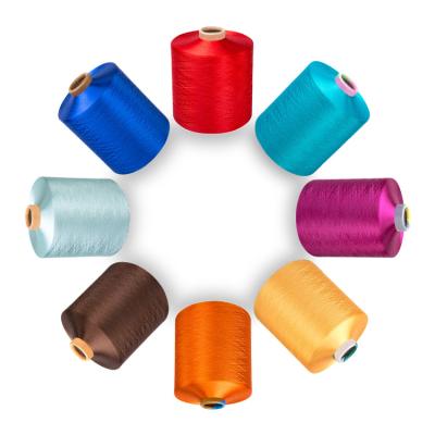 China Eco - Friendly Yarn DTY FDY 100 Pct Eco - Friendly Polyester With GRS For Curtain Sofa Cloth for sale