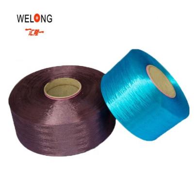 China Moisture-wicking 50D 24F 36F 48F TBR Polyester Dope Dyed Color Filament Yarns For Warp And Weft for sale