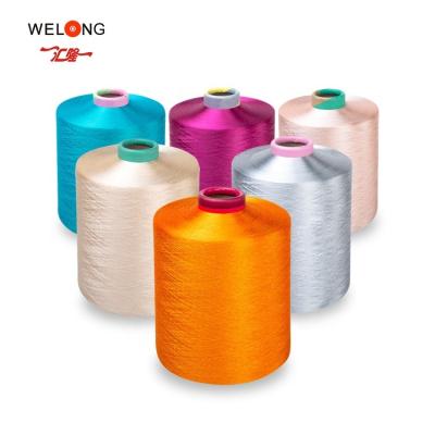 China Anti-bacteria DTY 100% Polyester Yarn Dope Dyed 75D/36F 75D/72F 75D/72F/2 DTY NIM SIM IT Color Filament Textured Yarn for sale