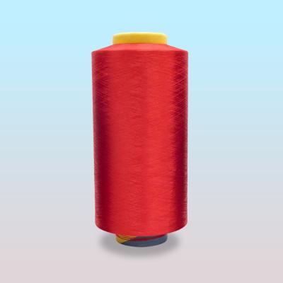 China Anti-bacteria Polyester Multifilament Yarn Virgin DTY 150/48 SD Polyester Yarn NIM Color 150D 150/48/2 for sale