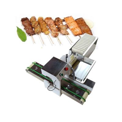 China Automatic meat processing souvlaki skewer machine/use doner kebab twine machine/doner kebab making machine for sale