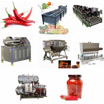 China Fruit Processing Plant Processing Chili Sauce Paprika Pepper Mache Processing Line for sale