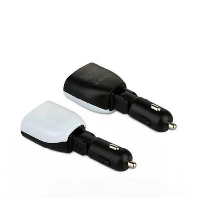 China Smart Mobile Phone 3.4A Dual USB Car Charger LED Display Car Charger for sale