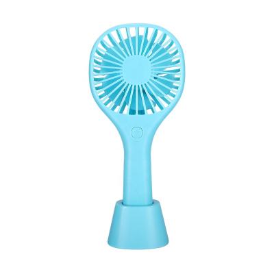 China With Dock Handheld Mini Fan With Stand USB Rechargeable Durable Portable for sale