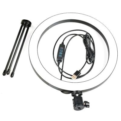 China ABS/PC RGB Adjustable Selfie Ring Light with Phone Holder Rechargeable LED Ring Light for Mobile Phone for sale