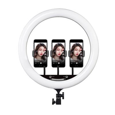 China Support 3 Touch Control Cell Phone Light ABS/PC Ring Selfie LED Online Show 18inch for sale