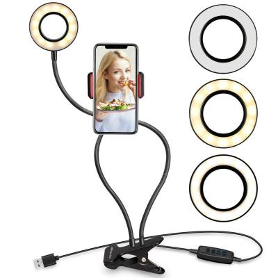 China Selfie Ring Light Stand with Mobile Phone Holder Stand for Live Stream /Makeup for sale