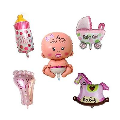 China Party Decorations 5 PCS Girl's Birthday Party Balloons Set Foil Balloons Toys Kids Birthday Party Decoration Baby Shower Party Supplies Gifts for sale