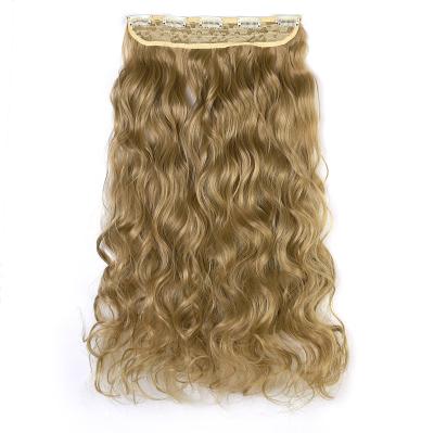 China U-tip Hair Long 5 Cut Curly Hair Extensions Women Synthetic Hair Extensions Wigs Set Wavy Hair Extensions for sale