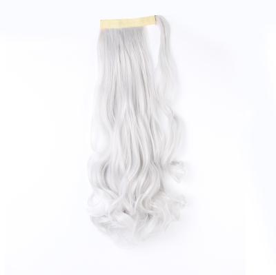 China high quality U-tip hair gray body wave ponytail hair extensions curly with storage for sale