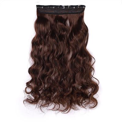 China Body Wave Hair Clip In Wigs Extension Closure Curved 5 Clipon Synthetic Hair Extension Hair Extensions Wigs With Clip for sale