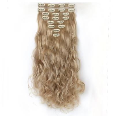 China accesory U-tip hair wig hair curly hair extensions synthetic wig 7 pieces wig sets hair extensions with clips for sale