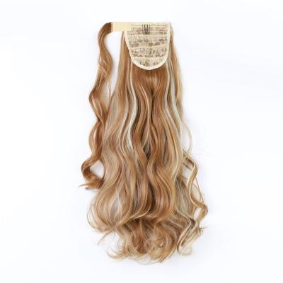 China U-Tip Hair Extensions Ponytail Hair Ponytail Curly Synthetic Hair Long Blonde Virgin Ponytail Extension Ponytail Hair for sale