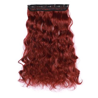 China U-tip Hair (WJJ-01-2-39#. ) Curly Wigs Synthetic Hair Wig Set 5 Pieces Clip In Hair Extensions For Women for sale