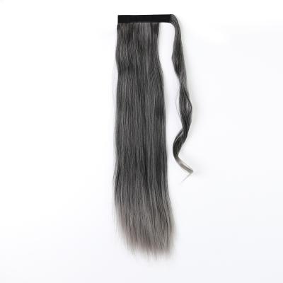 China (GS-MTJ - 1Tdimgry) long straight hair piece ponytail wig invisible wig GS-MTJ wig accesory synthetic hair for sale