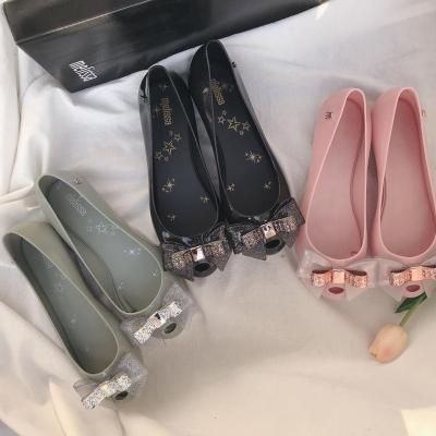 China High Quality PVC MELiSSA Ladies Shoes Jellyfish Toe Sandals Bow Metal Plastic Melissa Shoes Women Melissa Sandals for sale