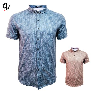 China Custom Printed Anti-pilling Printing Men's Quick Dry Polo T-Shirt Digital Sublimation Sports Shirt Golf Summer Shorts for sale