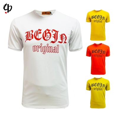 China Wholesale Anti-wrinkle men's streetwear hip-hop T-shirt sleeve printing letters new style short-sleeved T-shirt for sale