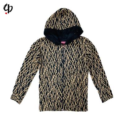 China Waterproof Warm Knit Striped Men's 100% Polyester Jacket Zipper Zipper High Street Slim Outdoor Jackets for sale