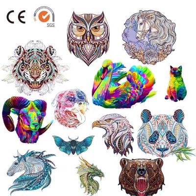 China Toy Carton Packaging NC OEM 2022 Interactive Toy Animal Jigsaw Puzzles Cartoon Puzzle Games Unique Wooden Custom Free 1PCS; ZHE for sale