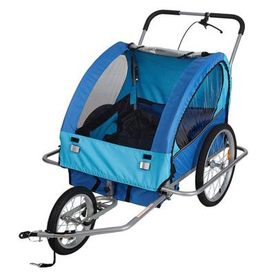 China Premium Heavy Duty Hard Side Kids Dog Pet Transport Baby Foldable Bicycle Bike Trailer for sale