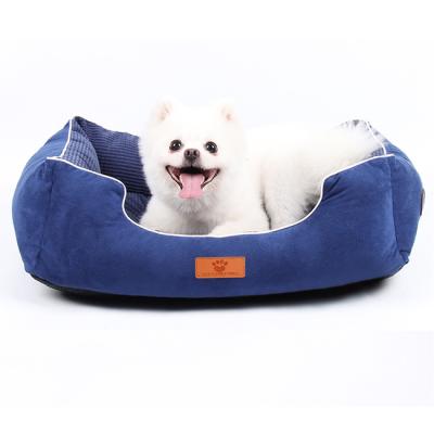 China Wholesale Winter Warmer Luxury Stylish Premium Portable Comfortable Goods Heated Washabl Self Pet Sofa Dog Bed Heating Plush for sale