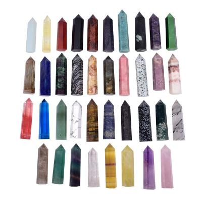 China Wholesale Natural Stones Rose Quartz Crystal Wand Point Clear Gemstone Healing From Europe Various for sale