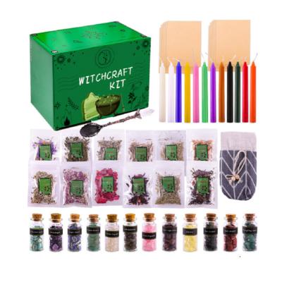 China Europe Witchcraft Supply Box Crystal Dry Herbal Color Magic Religious Suitable For Beginner Set Religious Other Luxury Candles for sale