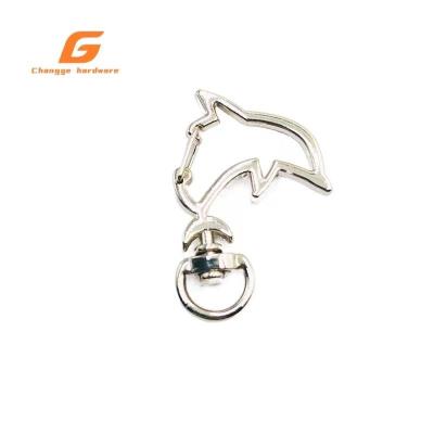 China Factory Supply Direct Metal Ladies Handbags Hardware Luggage Hooks Dolphin Hooks for sale