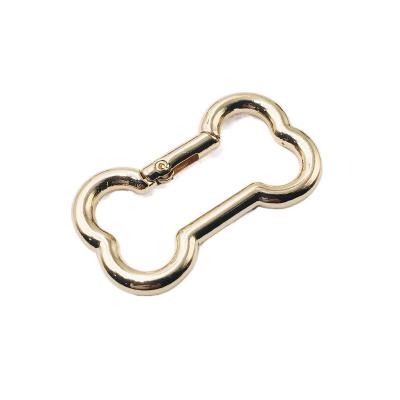 China Wholesale Cheap Zinc Alloy Factory Hook Metal Dog Hook Card Snap Tags Hang Dog Bone Shaped Buckle for sale