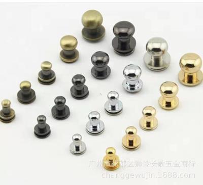 China Small Metal Material 7mm Multicolor Optional Decorative Accessories Monk Luggage Key Nails for sale