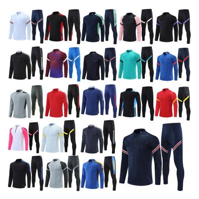 China 2022 Anti-wrinkle men's soccer training suit soccer training suit autumn/winter jogging tracksuit football training clothes for sale