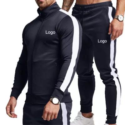 China Breathable Jogger Suit Mens Tracksuit Zipper Cotton Sweat Suit Sport Men Zip Up Sports Use Sweatsuit Winter Full Sleeve Tracksuits For Men for sale