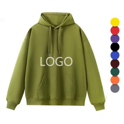 China 100% custom embroidery Mens Blank Heavyweight Cotton Hoodies Anti-wrinkle Logo Men 400 500 gsm Terry Oversized Thick Unisex French Hoodies for sale