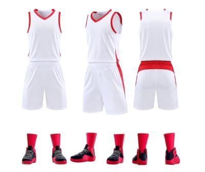 China Antibacterial Cheap Basketball Jerseys Sets Empty Basketball Jerseys Uniform for sale