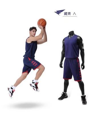 China Design Sublimation Print Basketball Wear Antibacterial Quick Dry Comfortable Uniform Set Men Training Clothes Basketball Tank Top for sale