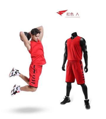 China Factory Sublimation Printing Antibacterial Basketball Wear Shorts Uniform Set High Quality Basketball Tank Tops for sale