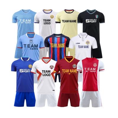 China Wholesale New Men Soccer Jersey Sets Football Club Training Singlet Soccer Jerseys Set Original Blue Quick Dry Club Uniforms for sale