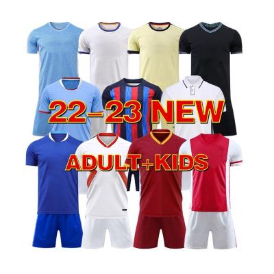 China Sets Thailand Original Quality Sublimated Blank Club Team Customize Player Version Soccer Set Soccer Jersey 2022 2023 For Men for sale