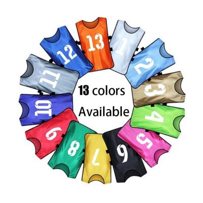 China Best Comfortable Breathable Quick Dry Selling Wholesale Multi Color Soccer Training Invests Polyester Customs Officers Training Soccer Bibs for sale