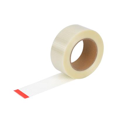 China Strong Viscosity Printing Machine PP Tie Cross Shaped Fiber Tape for sale