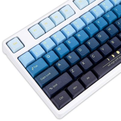 China New Design Computer Keyboard Factory Bulk Supply Xda Storage Craft Sublimation Blue Keycaps Pbt Moonrise for sale