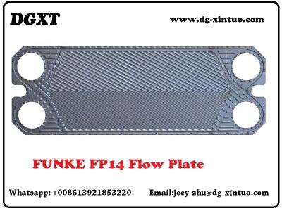 China Funke Plate Type Heat Exchanger Parts FP41 Titanium Plate For Seawater Plate Heat Exchanger for sale