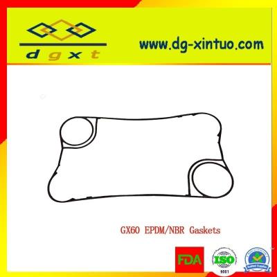 China Custom Tranter Equivalent Parts Plate Heat Exchanger Gasket Model Gx60 EPDM for sale