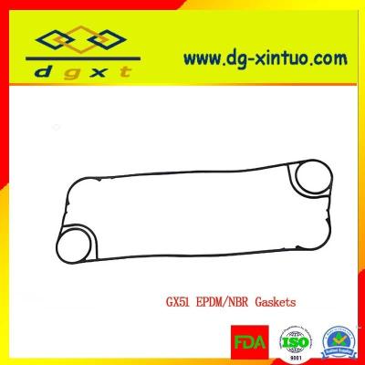 China Custom Tranter Equivalent Parts Plate Heat Exchanger Gasket Model GX51 EPDM for sale