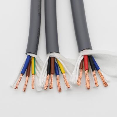 China 10 Million Times Folding TRVV Gray Multic 2 3 4 Cores 1.5Mm2 2.5Mm2 PVC Insulated Copper Conductor Flexible Electric Wire Cable For Robot for sale