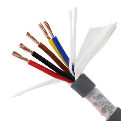 China 10 Million Times Bendable TRVV Gray Flexible Multic 2 3 4 Core PVC Insulated Copper Conductor Electric Wire For Drag Chain for sale