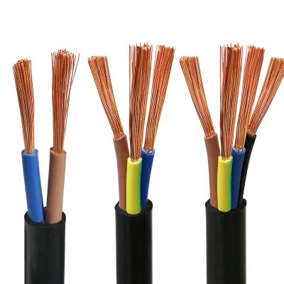 China 2 3 4 Core 6mm 10 mm 1.5mm2 4mm RVV 2*1.0 Square Inner Electric Power Wire Flexible PVC Sheathed Round Cable Roll for sale